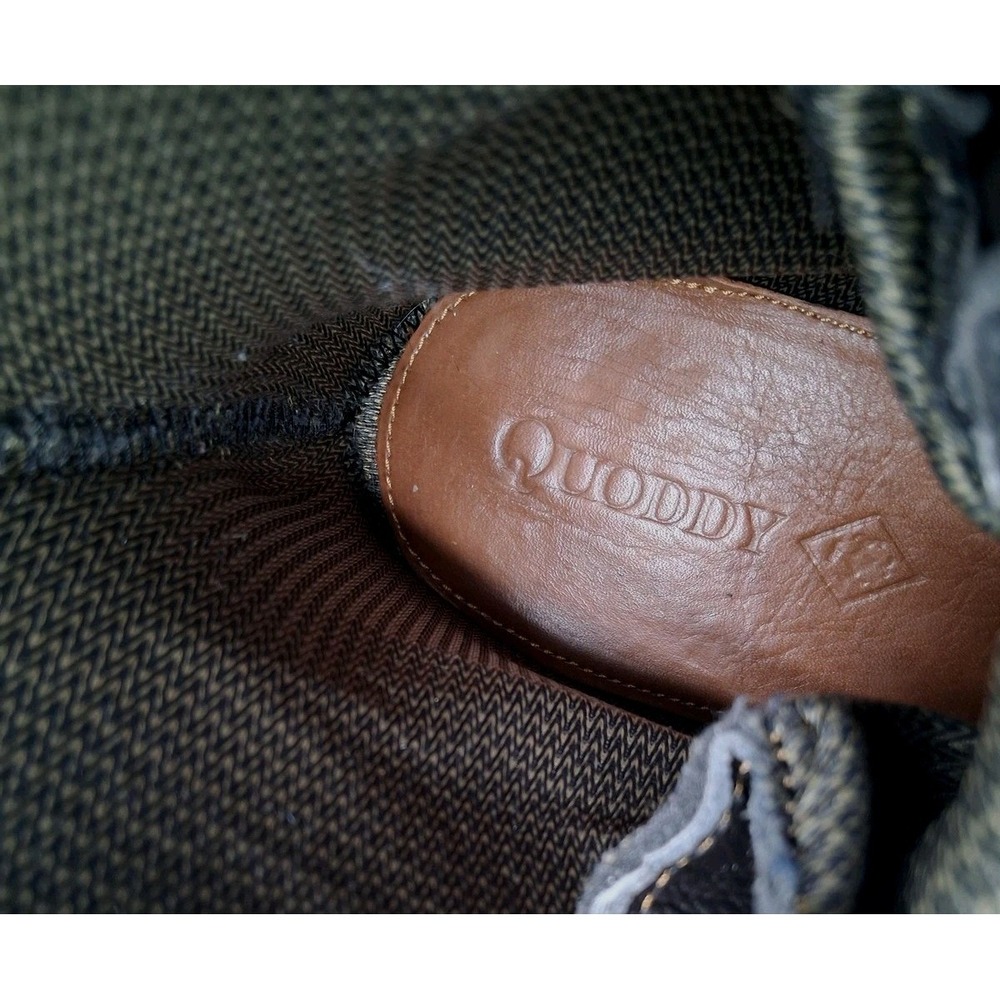 Quoddy Boots Mens Size 11.5 Brown Leather Combat Ankle Vibram Lined Lace Up - Picture 10 of 13